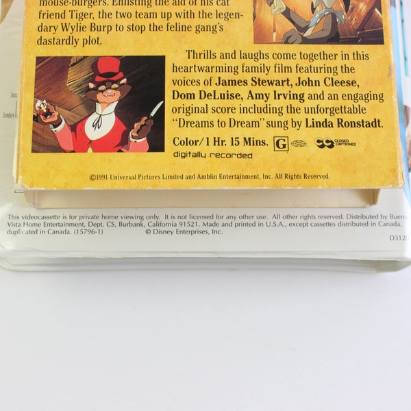 Lot Of 2 VHS: The Parent Trap 1998 & An American Tail: Fievel Goes West 1991