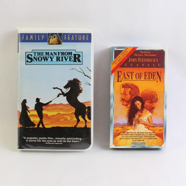 Lot Of 2 VHS: The Man From Snowy River 1982 & East Of Eden 1990