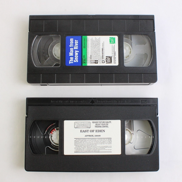 Lot Of 2 VHS: The Man From Snowy River 1982 & East Of Eden 1990
