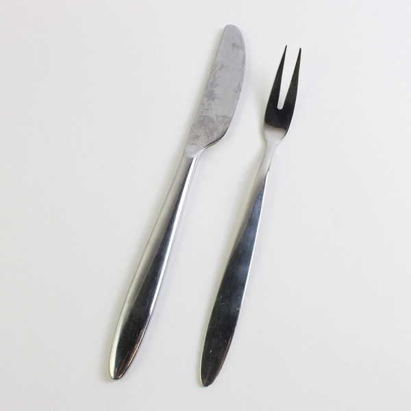 6 Piece Lot WMF Atlanta Stainless Steel Dinner Knives and Meat Serving Fork