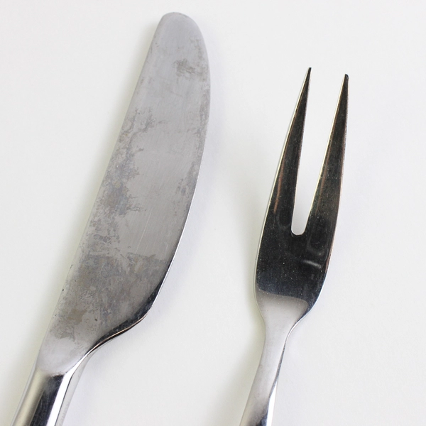 6 Piece Lot WMF Atlanta Stainless Steel Dinner Knives and Meat Serving Fork