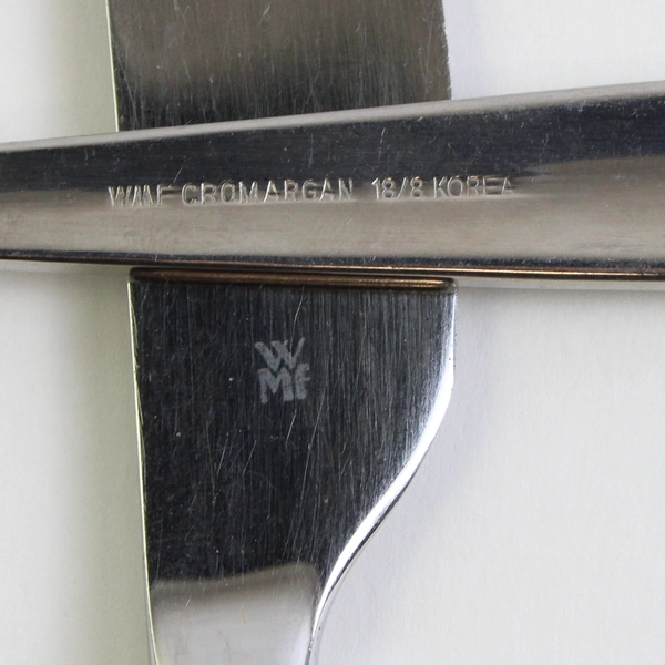 6 Piece Lot WMF Atlanta Stainless Steel Dinner Knives and Meat Serving Fork