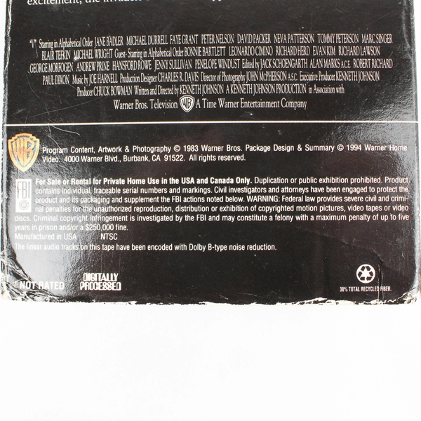 The Original Miniseries (VHS, 1983, Warner Bros) Directed By Kenneth Johnson