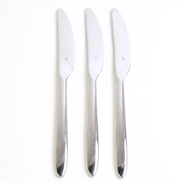 Set of 3 WMF Europe III 18/10 Stainless Steel Dinner Knives