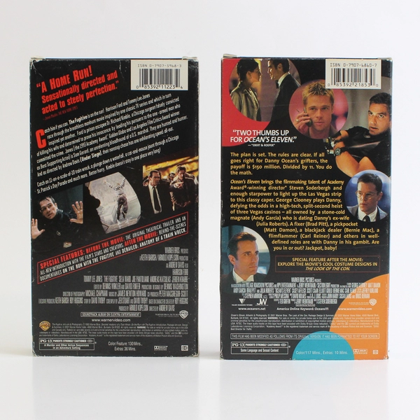 Lot Of 2 Warner Bros VHS: Ocean's Eleven 2001 & The Fugitive 1993