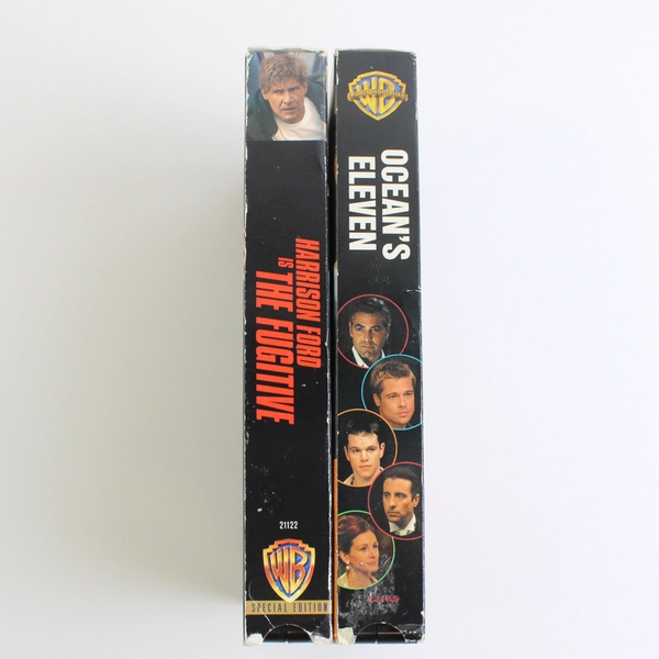 Lot Of 2 Warner Bros VHS: Ocean's Eleven 2001 & The Fugitive 1993