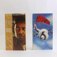 Lot Of 2 VHS: John Q New Line 2002 & Airplane Paramount 1980