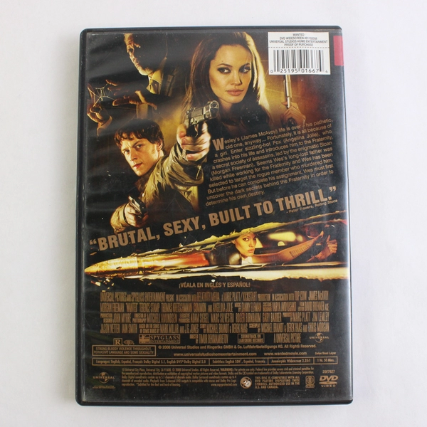 Wanted 2008 Widescreen DVD Spyglass Media Directed By Timur Bekmambetov