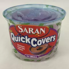 Saran Quick Covers Lids 16 Small Bowl Covers SC Johnson Sealed