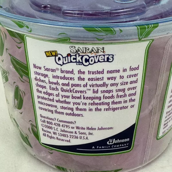 Saran Quick Covers Lids 16 Small Bowl Covers SC Johnson Sealed