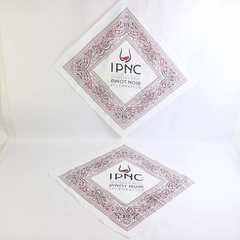 Lot of 2 White Paisley Bandana IPNC International Pinot Noir Celebration