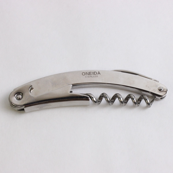 Oneida Barware Waiter's Stainless Steel Corkscrew / Foil Cutter  