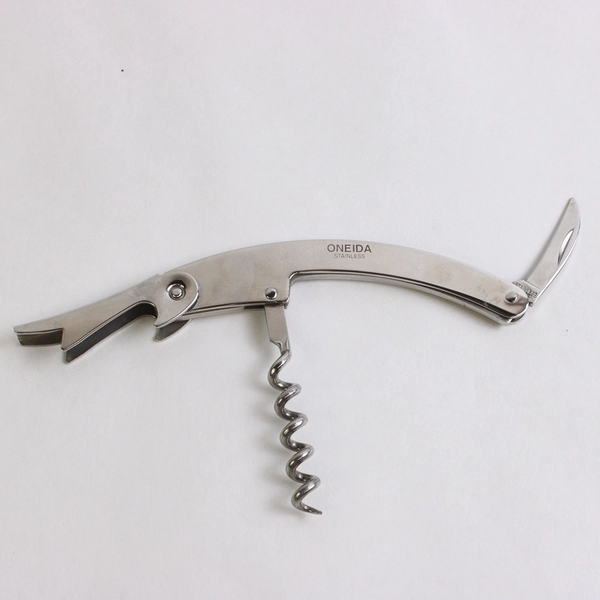 Oneida Barware Waiter's Stainless Steel Corkscrew / Foil Cutter  