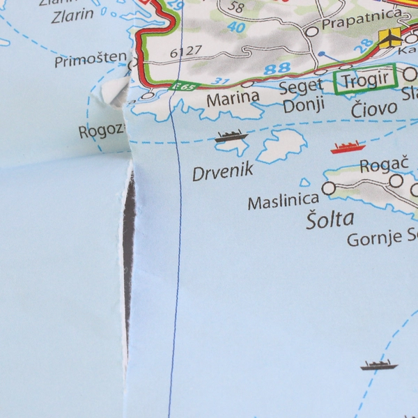 2014 Michelin Croatia Road Map #757 National