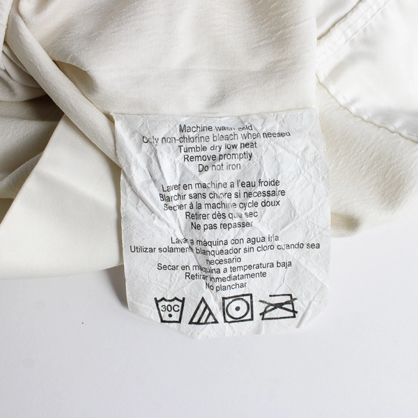 Set of 2 American Textile Co Pillowcases Standard 20x26 Cream Polyester Viscose