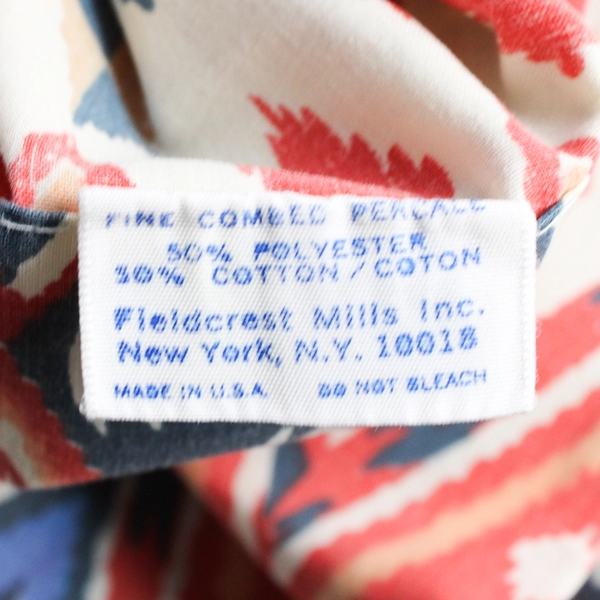 Vintage Set of 2 Fieldcrest Pillowcases Standard 20x30 100% Combed Percale