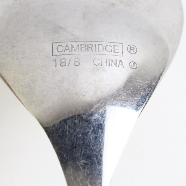 Lot Of 5 Cambridge Silver Everest Stainless Flatware Soup Spoons