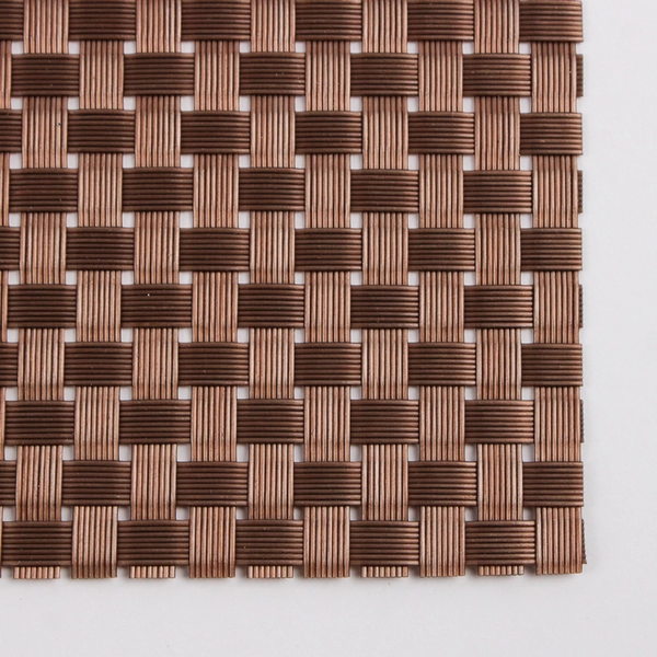 Lot Of 10 Matching Unbranded Square Woven Placemats Brown 13.5" x 13.5"