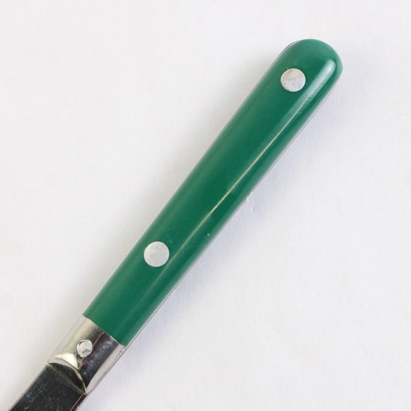 Lot of 4 Washington Forge Mardi Gras Dinner Knives Hunter Green Handles