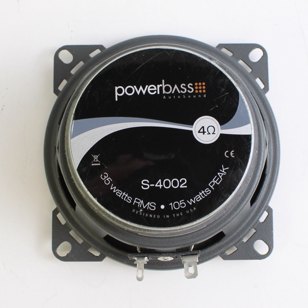 Power Bass AutoSound S-4002 4" Coaxial Car Speaker UNTESTED