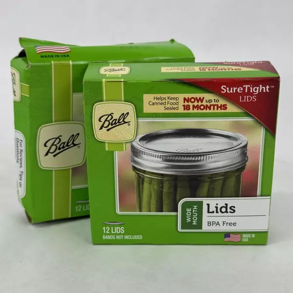 2 Sealed Boxes of Ball Wide Mouth Canning Jar Lids Dates Of 2011 And 2017