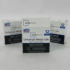 Two Full Boxes And 1 Partial Box of Mainstays Regular Mouth Lids 32 Lids