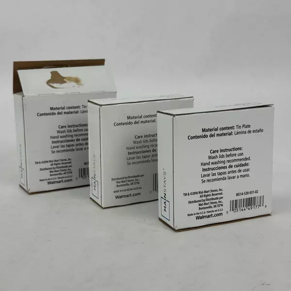 Two Full Boxes And 1 Partial Box of Mainstays Regular Mouth Lids 32 Lids