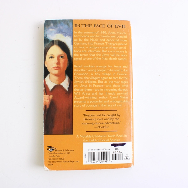 Greater Than Angels by Carol Matas 1999 Paperback Novel