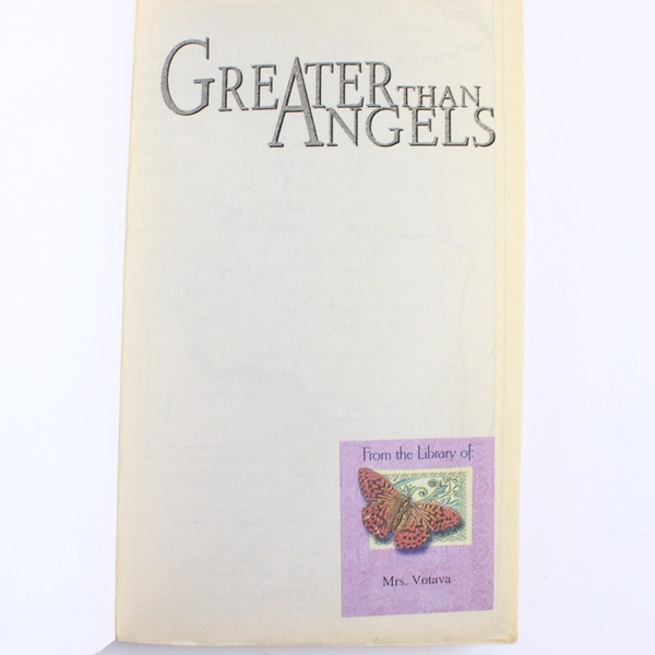 Greater Than Angels by Carol Matas 1999 Paperback Novel