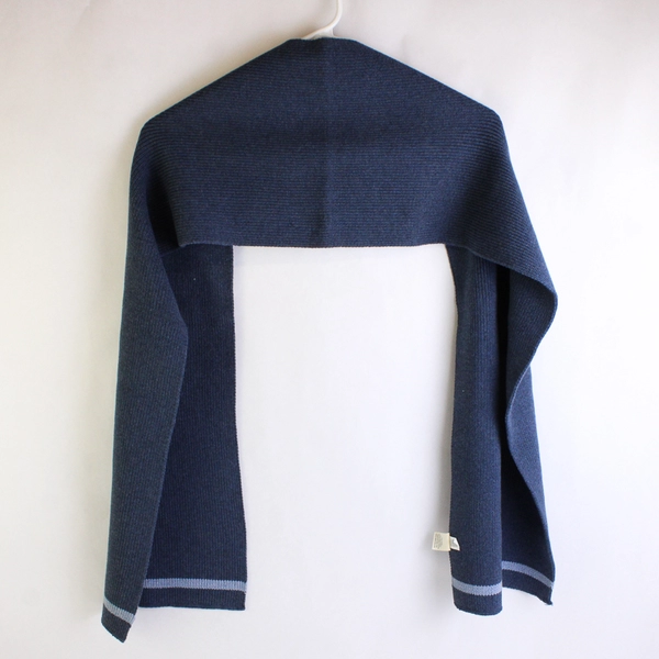 Old Navy Knit Scarf 100% Cotton Blue One Size 10" x 60"