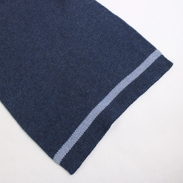 Old Navy Knit Scarf 100% Cotton Blue One Size 10" x 60"