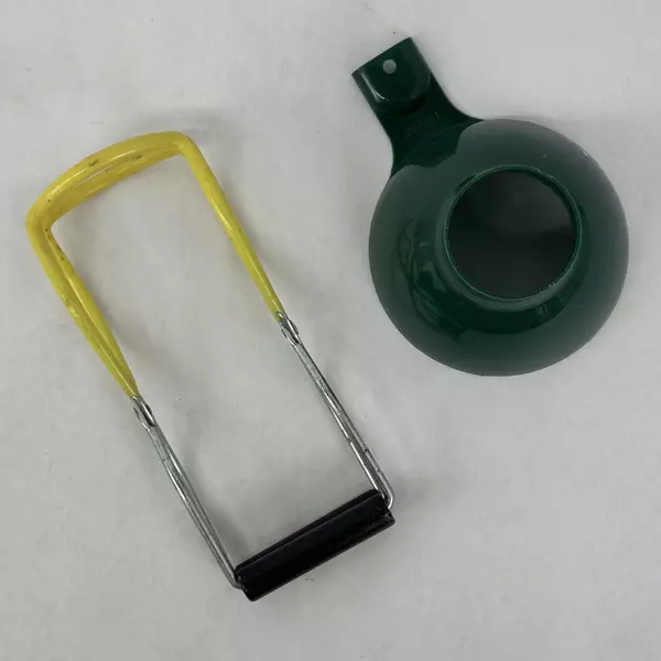 Green Norpro Plastic Canning Funnel And Yellow Handle Jar Lifter