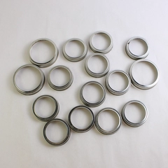Lot of 15 Pre-Owned Canning Jar Rings Various Sizes