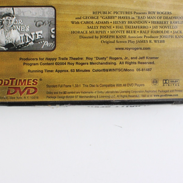 Bad Man of Deadwood DVD 2004 Roy Roger's Roundup