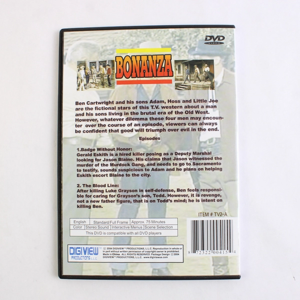 Bonanza Volume 3 DVD 2004 Digiview Productions