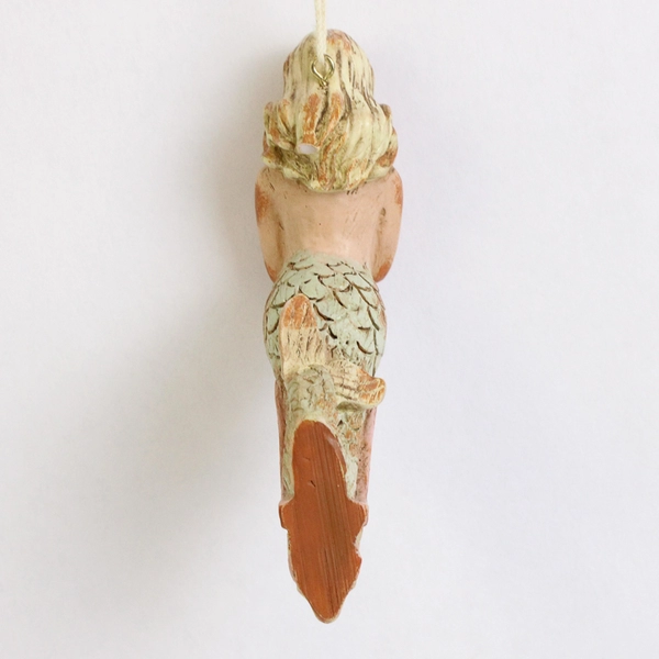 Mermaid Holding Starfish and Shells Ornament Figurine