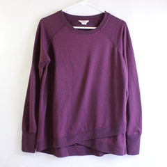 Danskin Burgundy Long-Sleeved Top Women's Size Medium