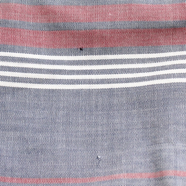 John Henry Blue Red and White Striped Button-Down Men's Large