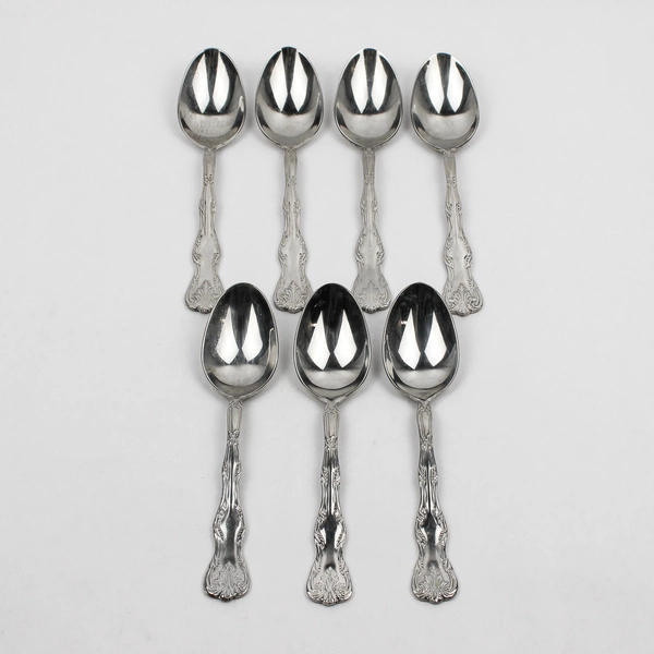 Lot Of 7 Reed & Barton Victoria (Stainless) Flatware Soup Spoons