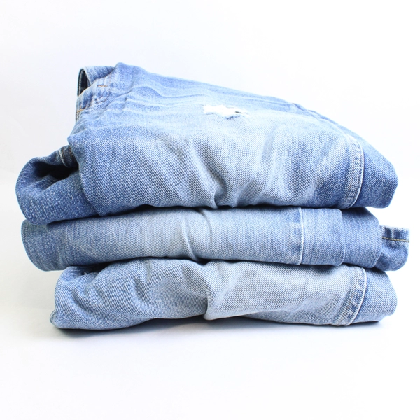 Lot of 3 Medium Wash Denim Jeans for DIY Craft Projects
