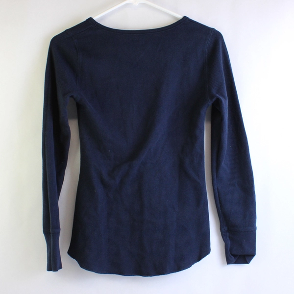 Old Navy Dark Blue Long-Sleeved Pajama Shirt Women's Size XS