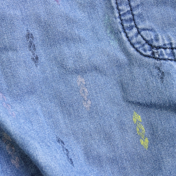 Wonder Nation Blue Cotton Shorts Girls' Size XL 14-16