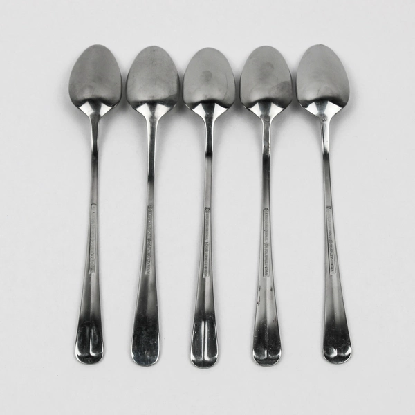 Lot Of 5 International Silver Gran Royal Stainless Flatware Iced Tea Spoons