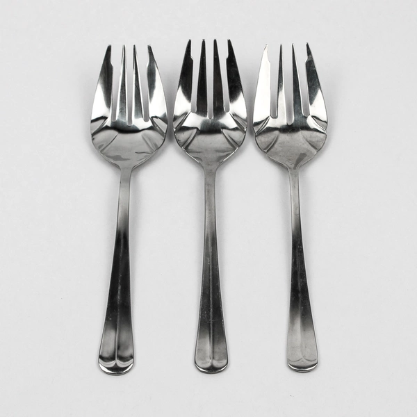 Lot Of 3 International Silver Gran Royal (Stainless) Cold Meat Serving Forks