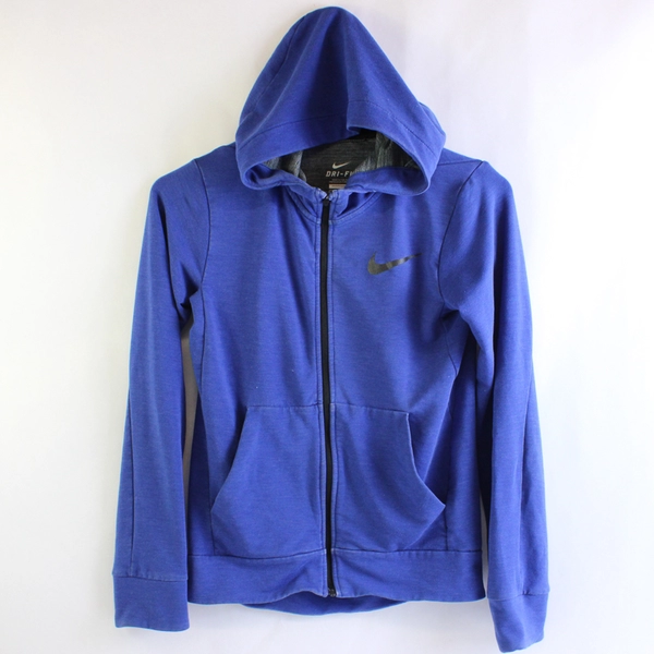 Nike Dri-Fit Indigo Zip-Up Hoodie Girls' Size Medium