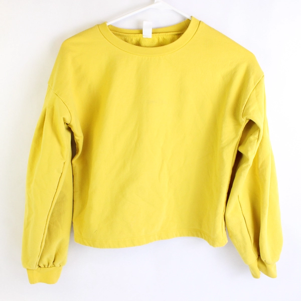 1901 Mustard Yellow Cropped Sweatshirt Girls' Size XL 14/16