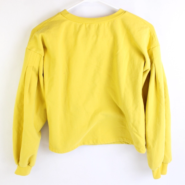 1901 Mustard Yellow Cropped Sweatshirt Girls' Size XL 14/16