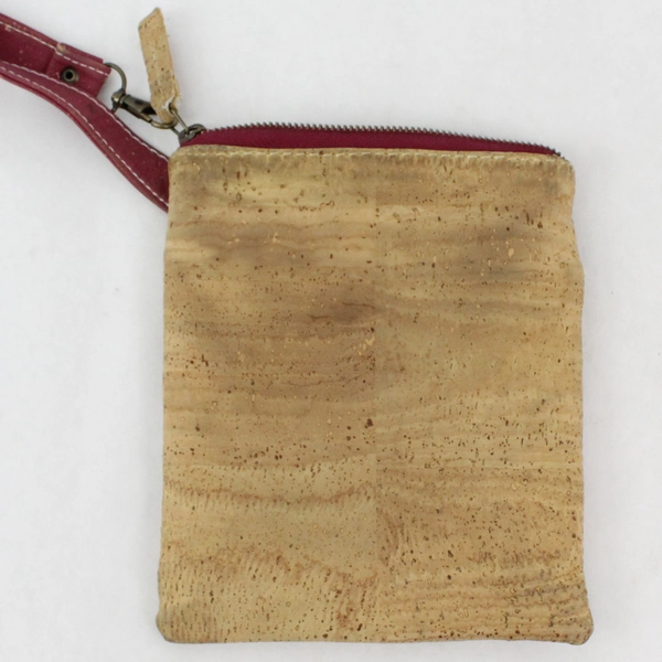 Natural Cork Crossbody Bag Made In Portugal Origami Bird Dandelion Seed Pattern