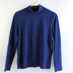Made For Life Navy Blue Long-Sleeved Top Women's Size Large