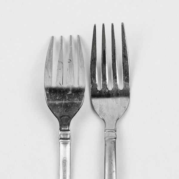 Lot Of 5 International Silver Riverton Frosted (Stainless) Flatware Salad Forks